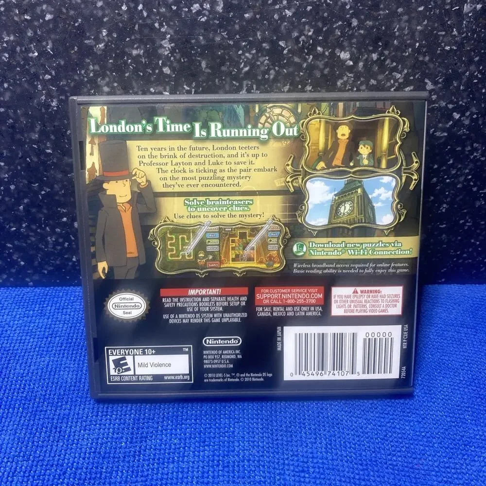 Professor Layton Unwound Future Empty Case With Manuel Only